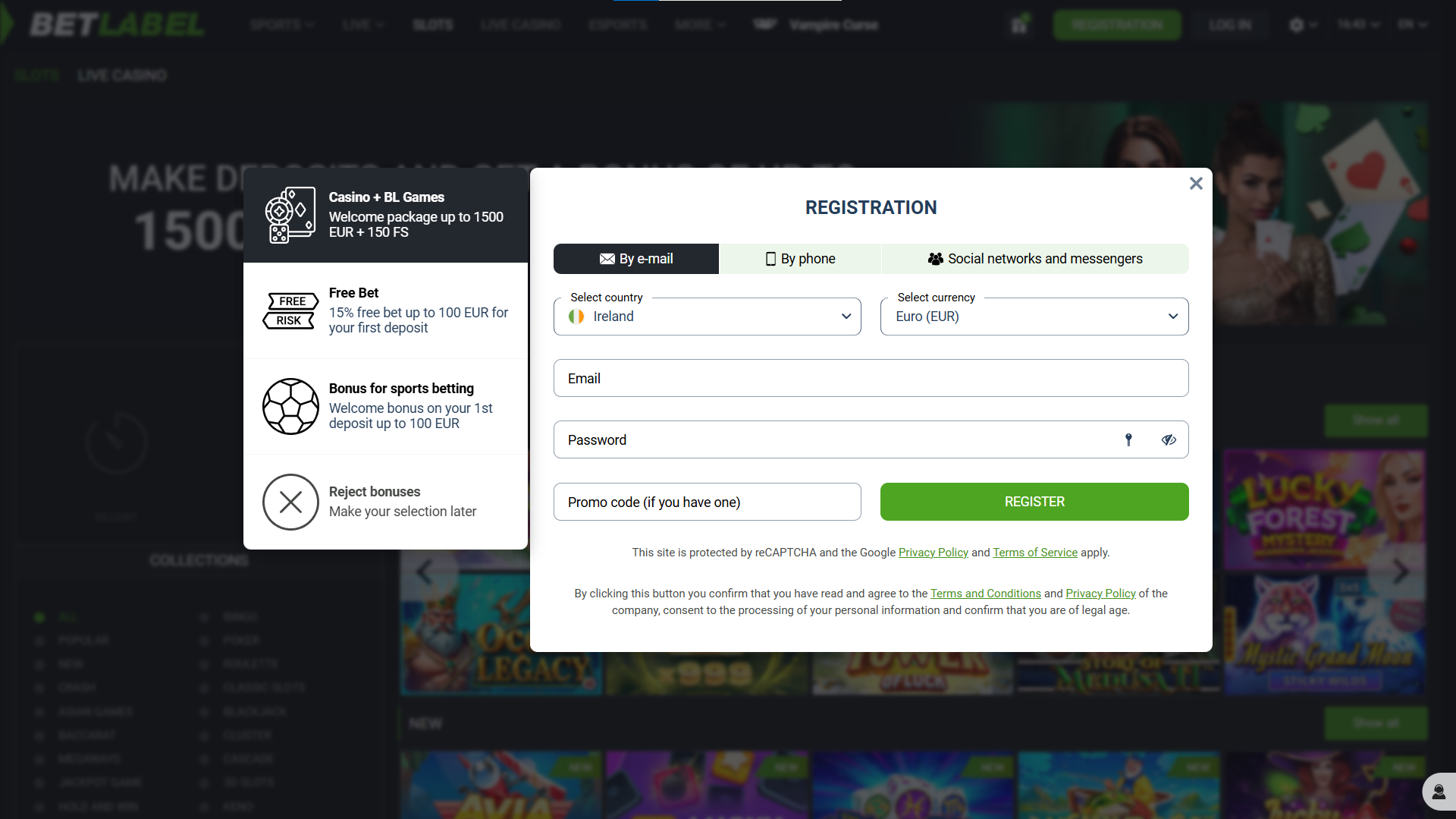 Step-by-Step Registration Guide for BetLabel Ireland