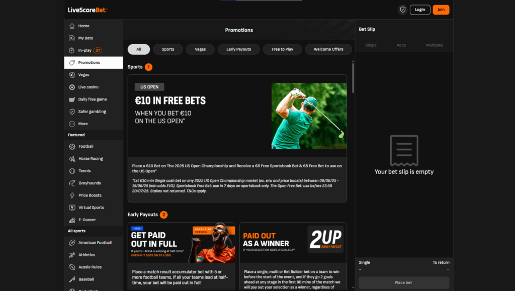Information About the Welcome Bonus Offered by LiveScore Bet Ireland